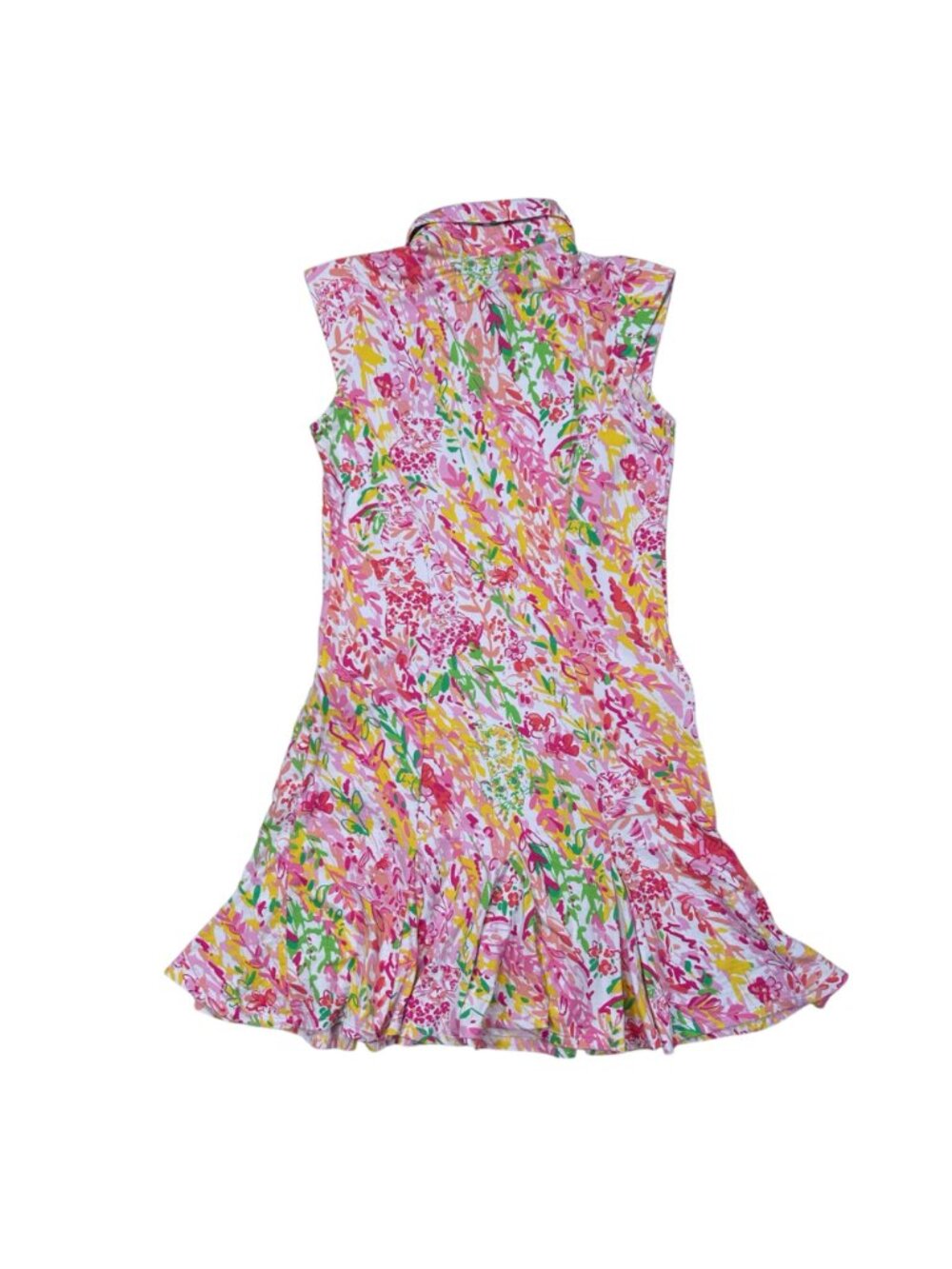 IBKUL Cat Cay XS Polo Dress Performance Outdoors Athletic Golf Pink Floral - Picture 6 of 11